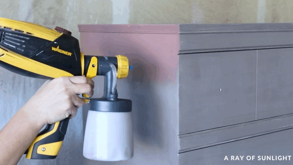 Spray Paint with Water-Based Paint
