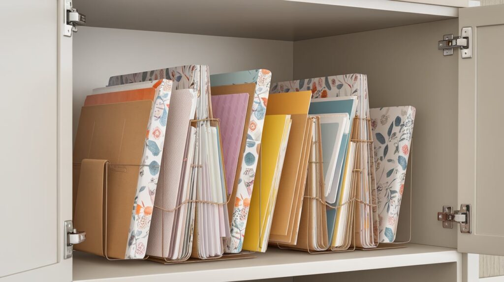 Vertical Magazine Holders for Paper and Vinyl
