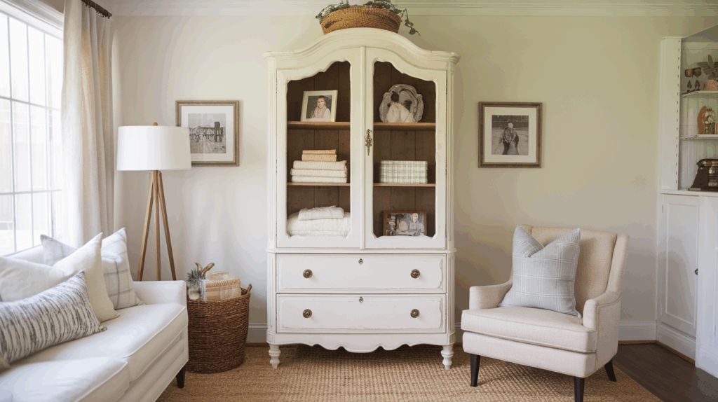 Vintage Chalk Paint Armoire