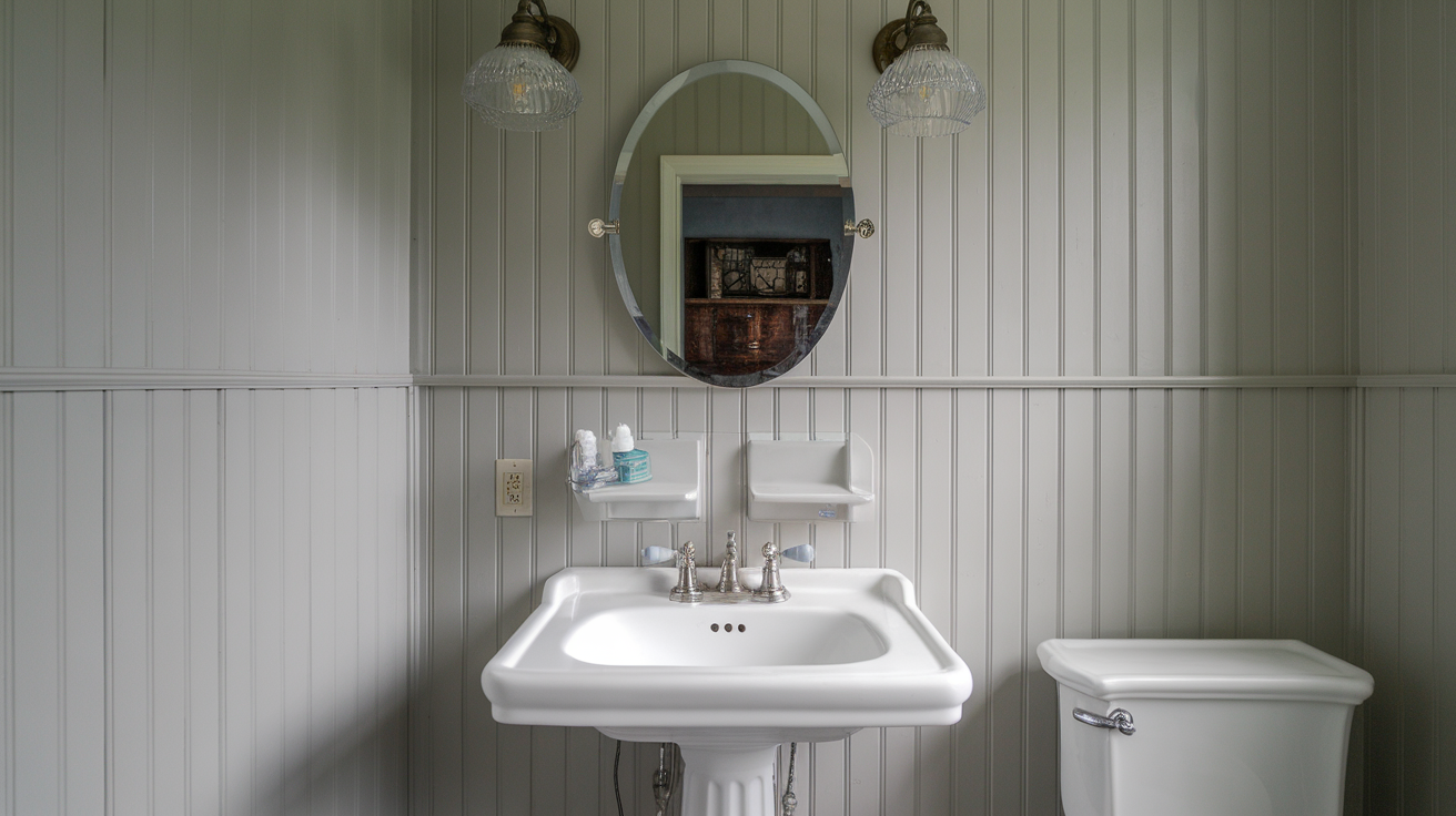 White_Sink_with_Grey_Beadboard_Wall