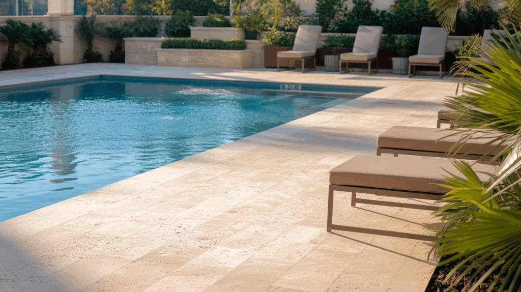 Why Choose Travertine for Your Pool Deck?