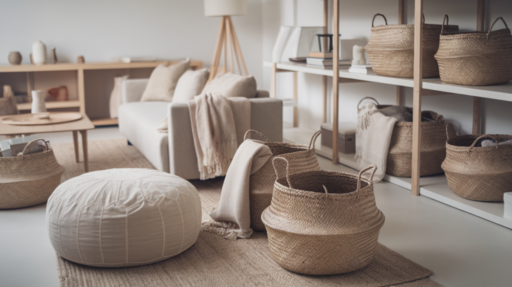 Woven Basket and Soft Storage
