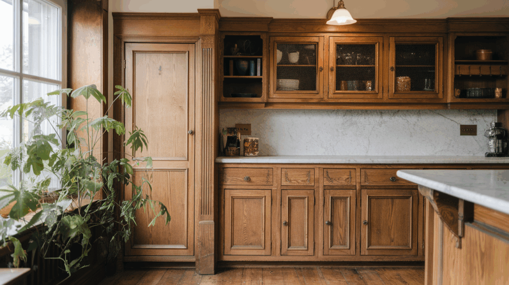 adding trim to flat cabinet doors before and after