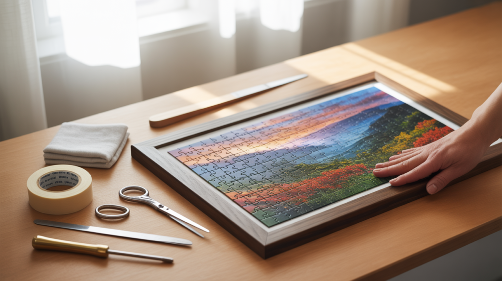 how-to-frame-puzzles