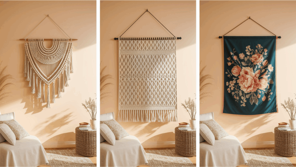 how to hang a tapestry