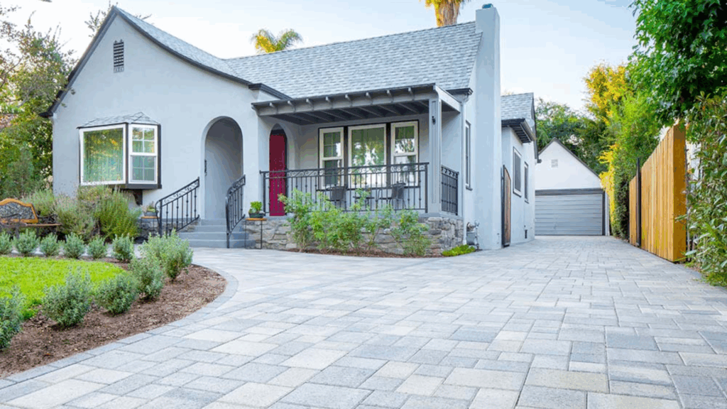 pavers over concrete patio