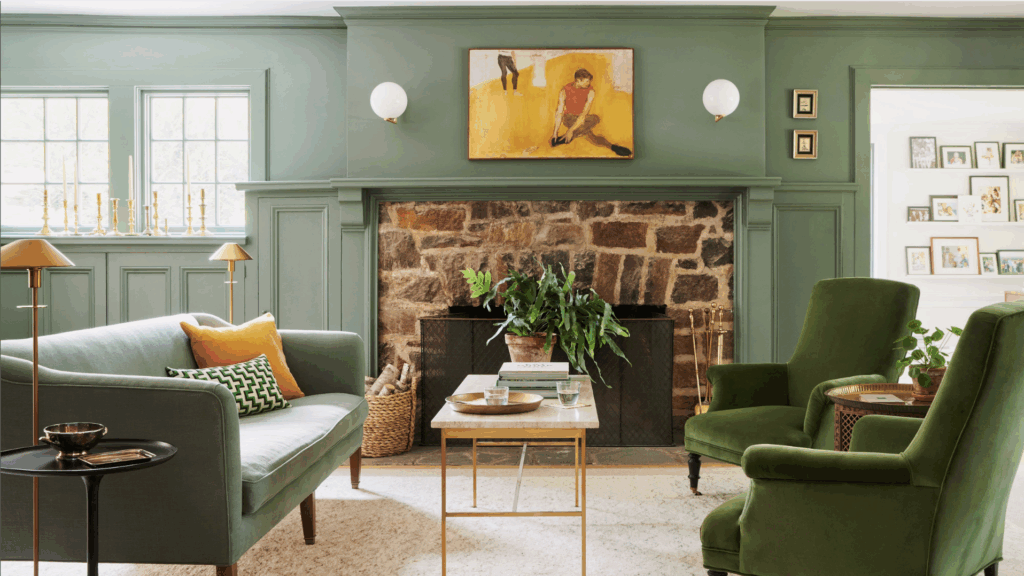17 Modern Dark Green Living Room Ideas