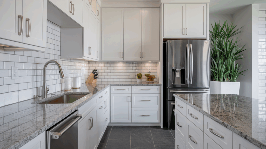 34 Backsplash Ideas for White Cabinets & Granite Countertops