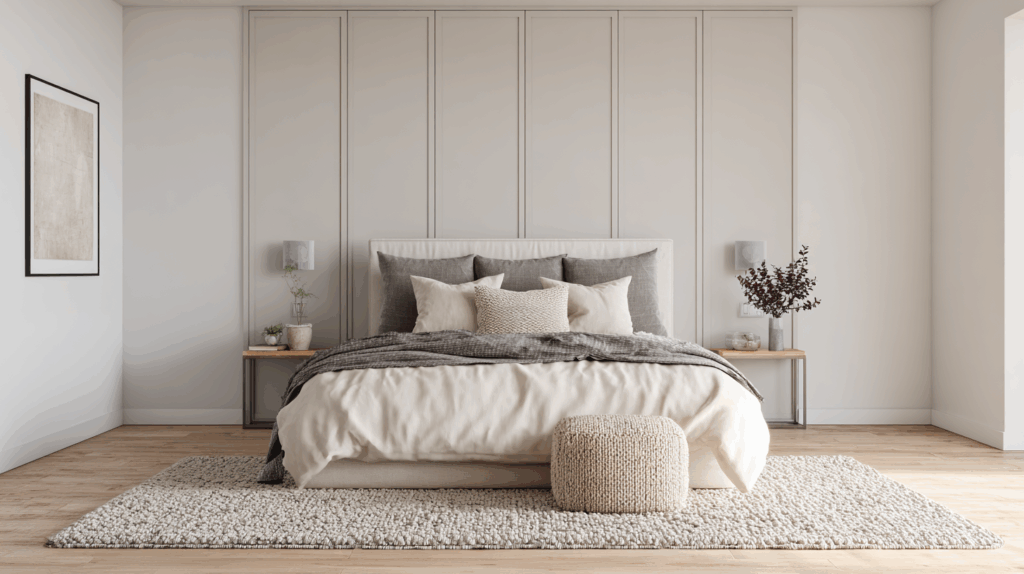 8x10 Rug Layout Options for Queen Beds