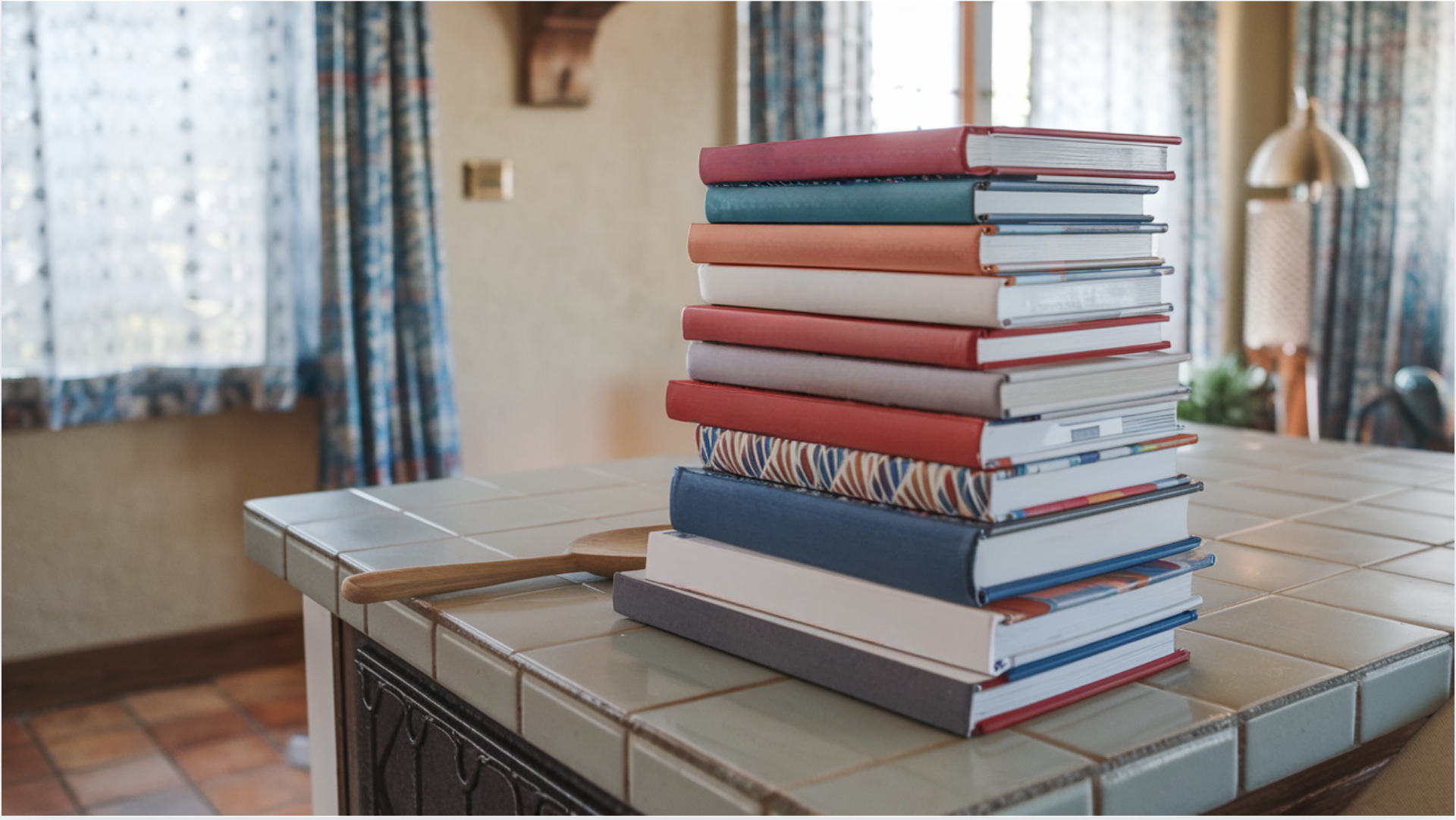 Add a Stack of Cookbooks