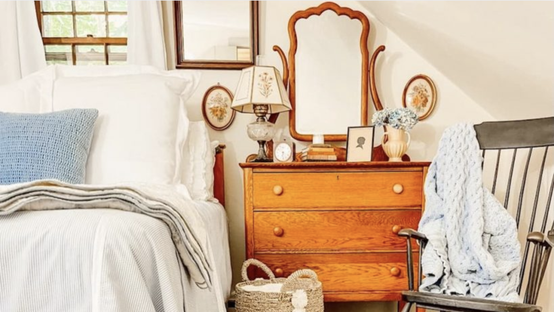 Antique Mirror Above Dresser