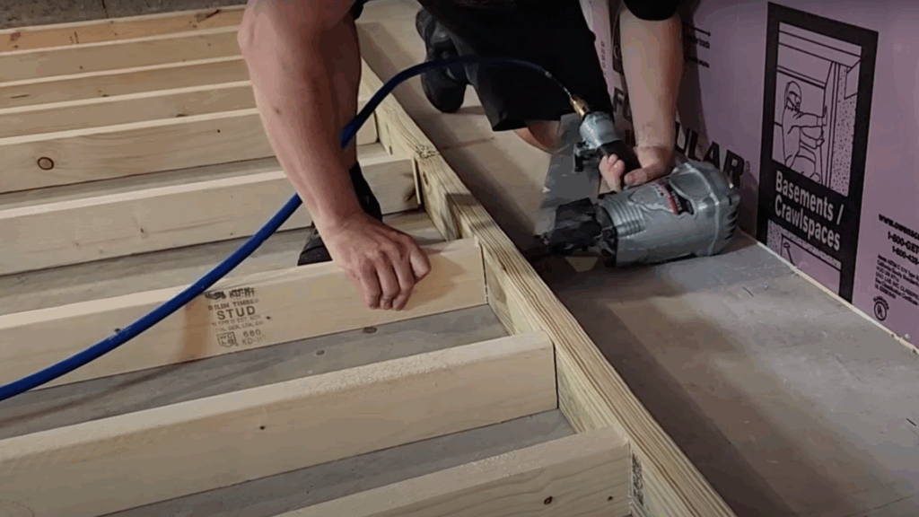Assemble and Nail the Wall Flat
