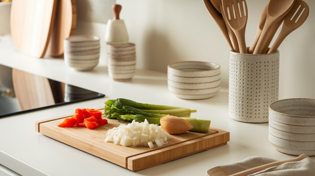 Bamboo Cutting Boards and Utensils