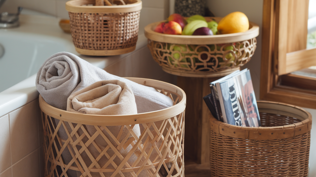 Bamboo Storage Baskets