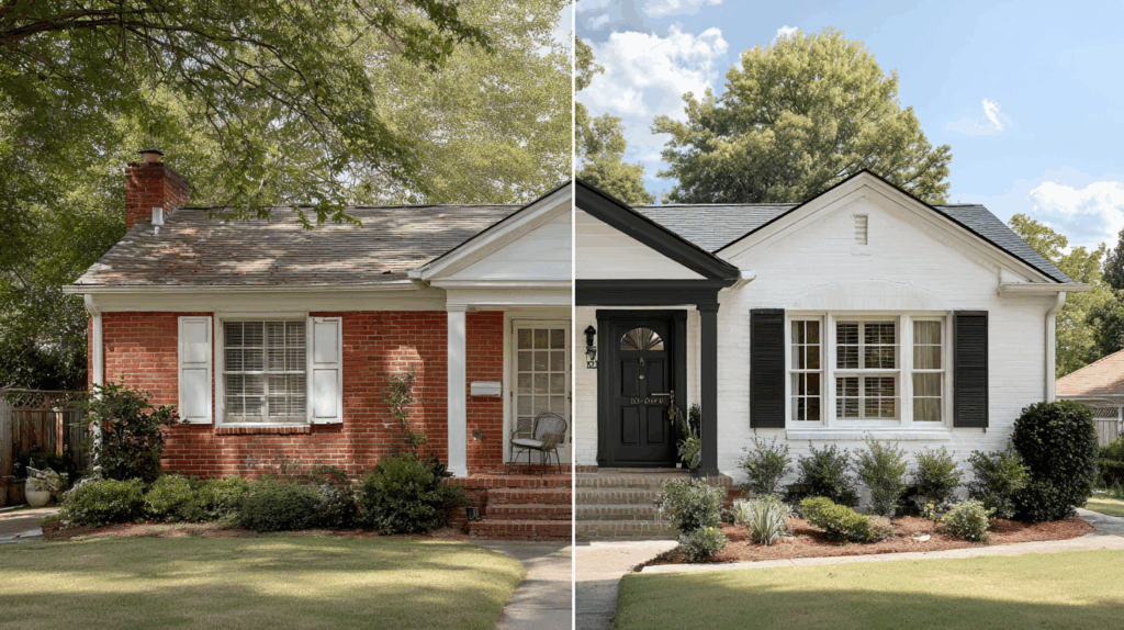 Basic Brick Ranch: Cedar Warmth Added