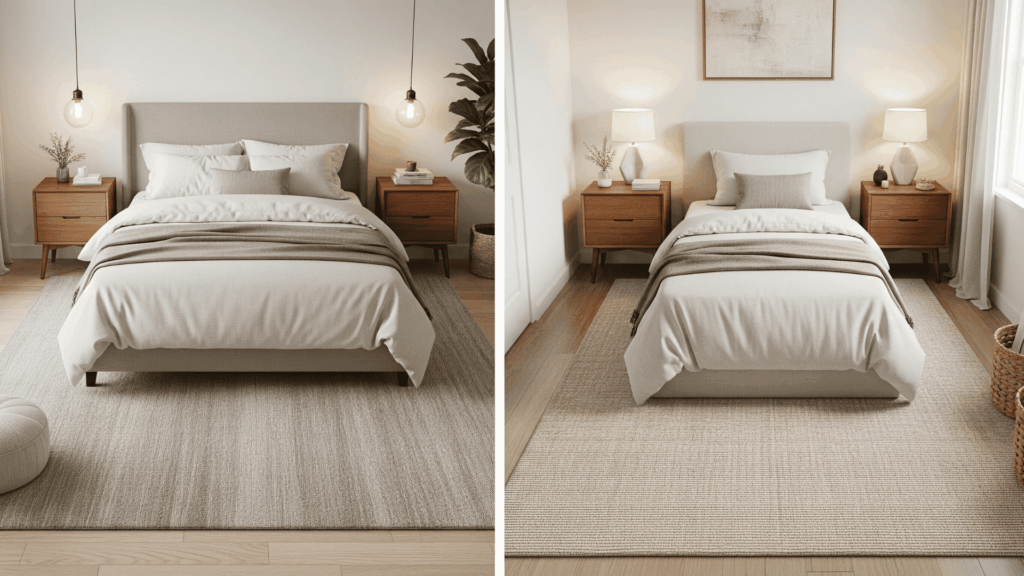 Bedroom Layouts with a 6x9 Rug