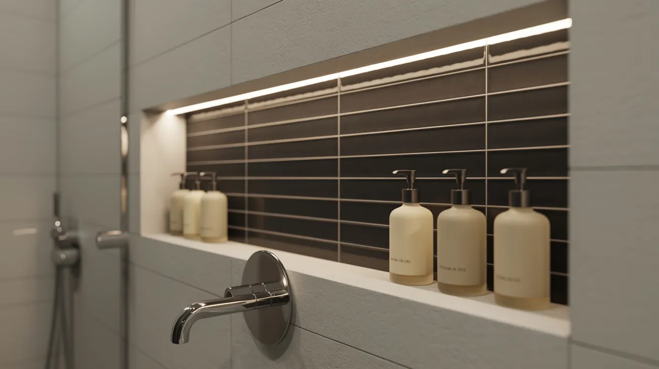 Black Tiles with Built-In Niches