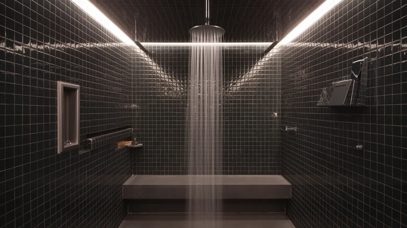 Black Tiles with Ceiling Detail
