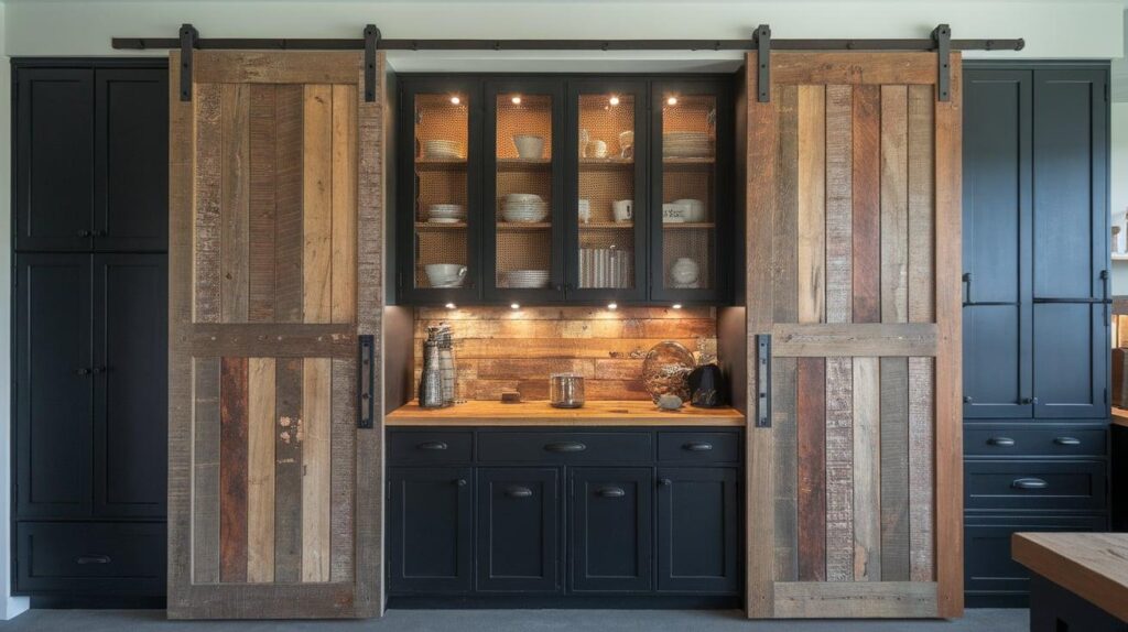 Black and Rustic Reclaimed Wood