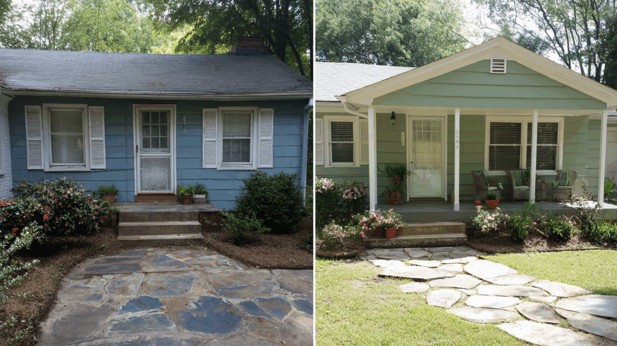 41 Ranch House Exterior Remodel Before and After Ideas - Opple House
