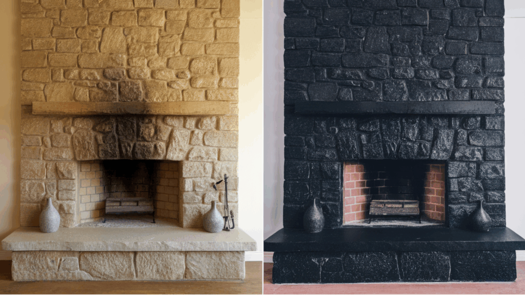 Bold Black Stone Finish