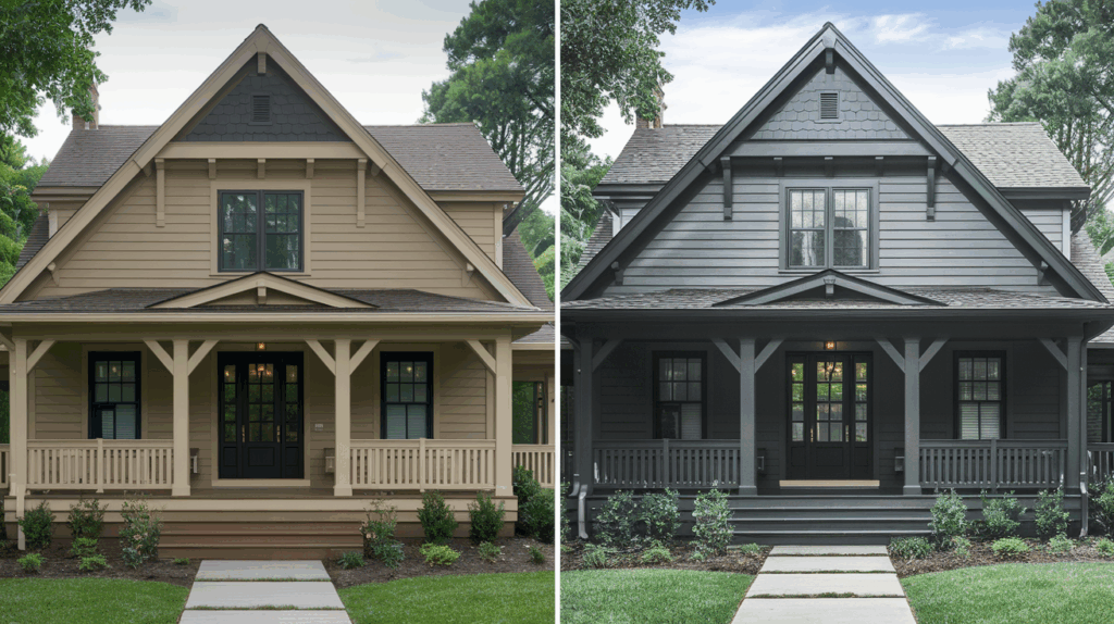Bold Gray with Contrasting Trim