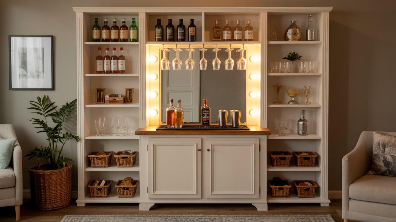 Bookshelf to Cocktail Station