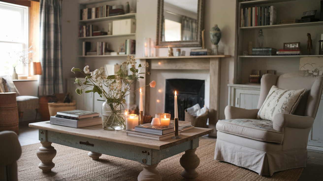 Bring in a Vintage Wood Coffee Table
