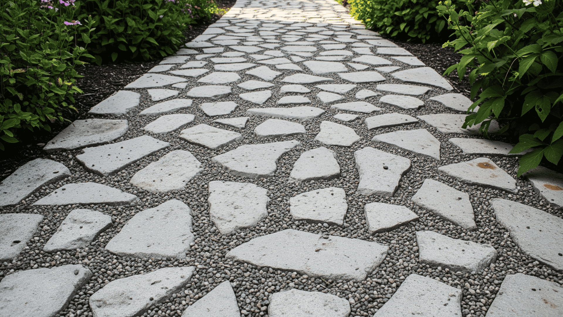 Broken Concrete Slab Walkway