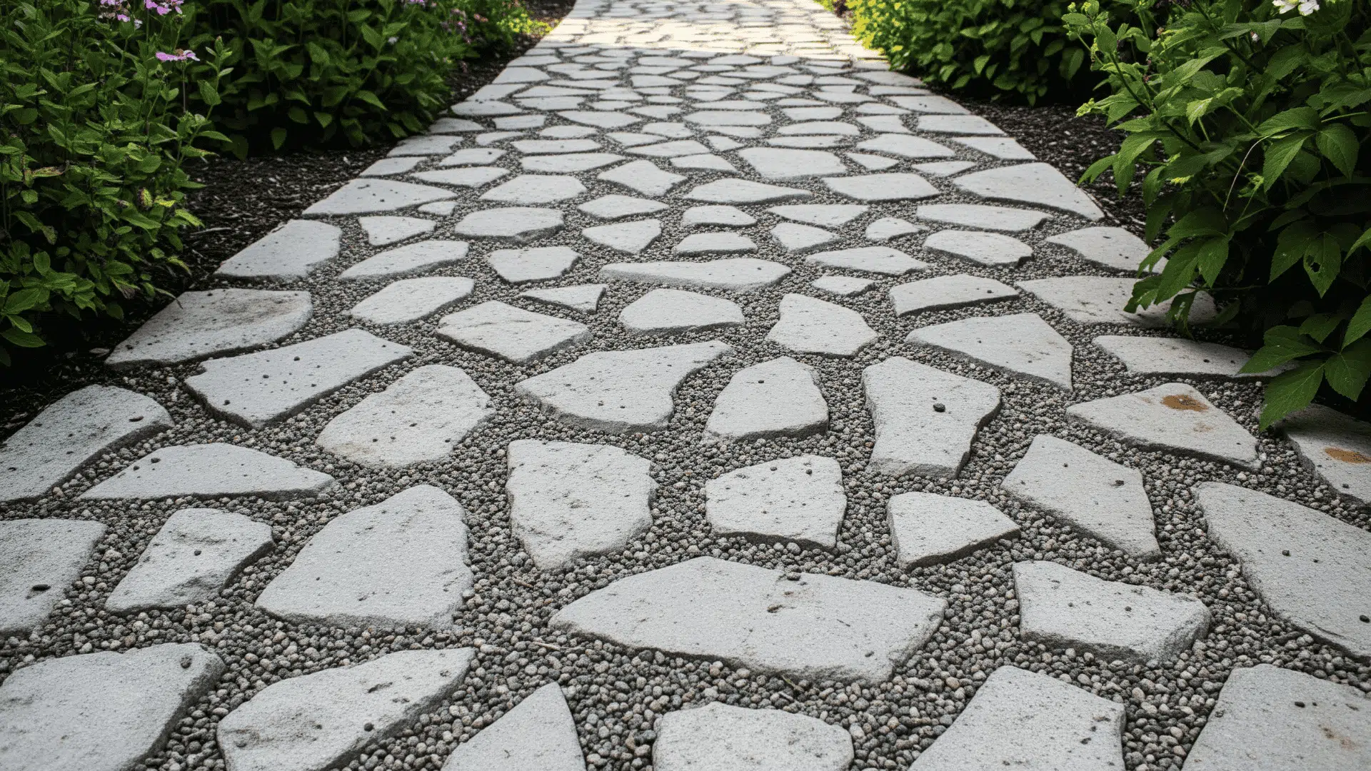 Broken Concrete Slab Walkway