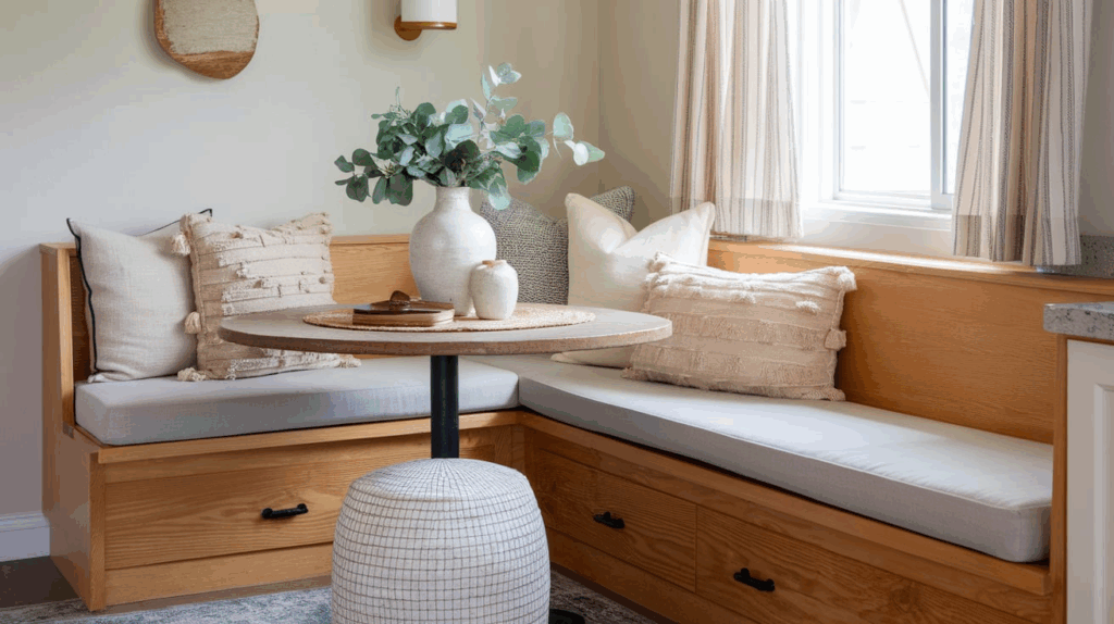 Built-In Banquette with Cushions