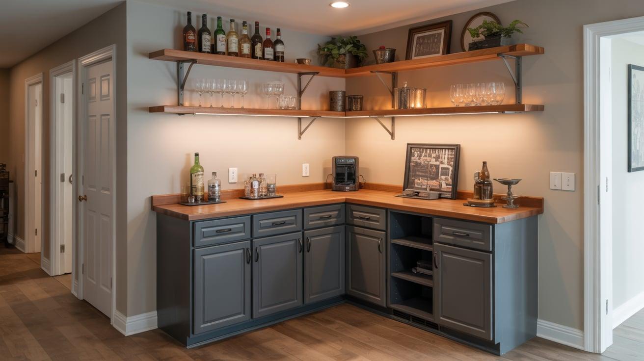 Built-In Corner Bar