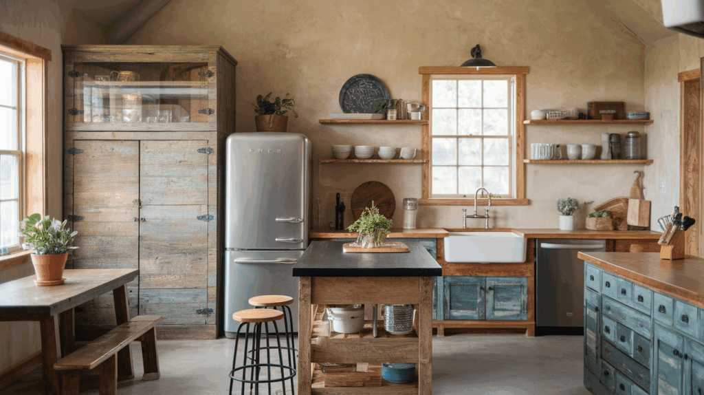 Cabinetry with Distressed Finishes