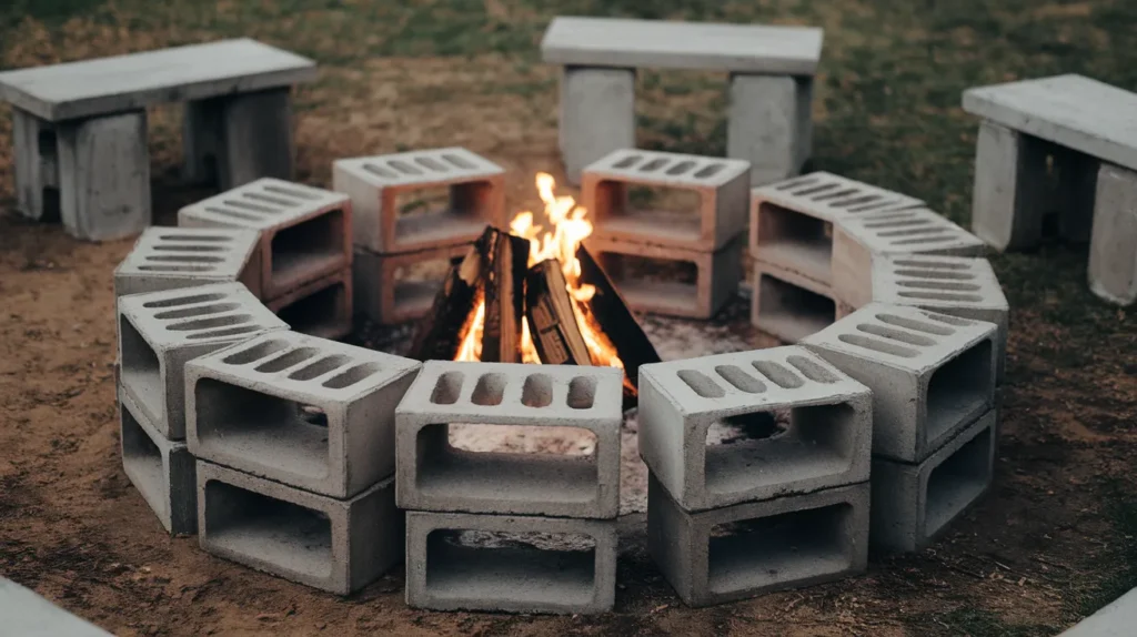 Cinder Block Fire Pit