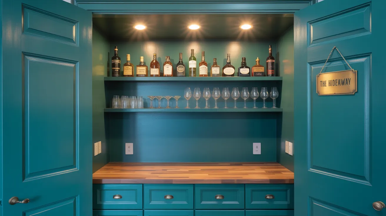 Closet Bar Conversion