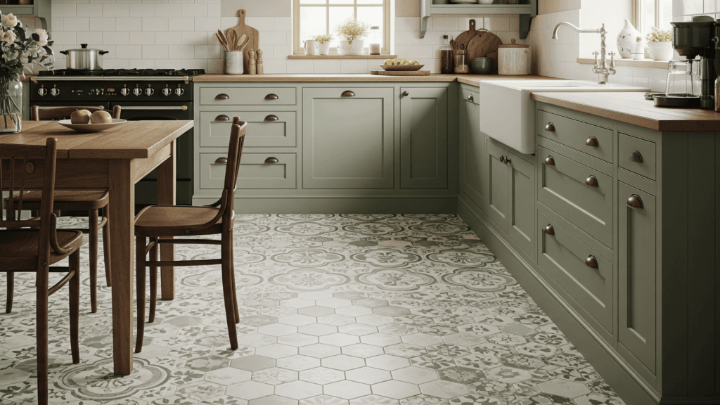 Combine with Vintage Tile Floors