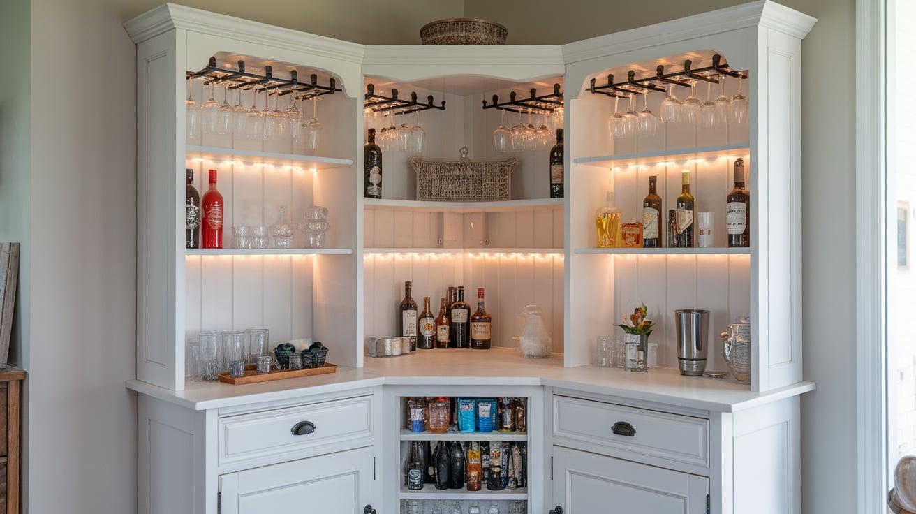 Corner Hutch Bar