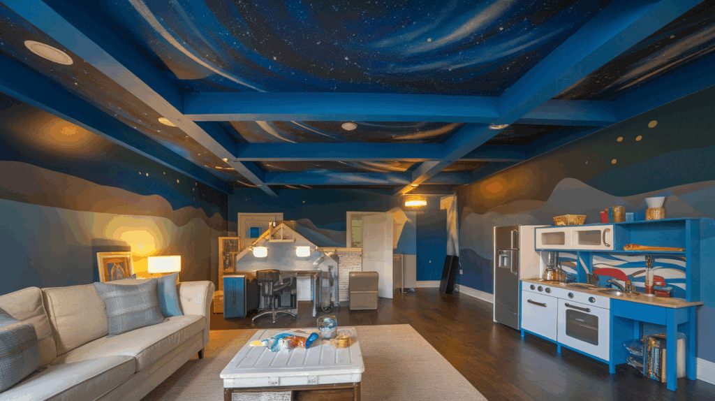 Creating a Mural or Artistic Ceiling