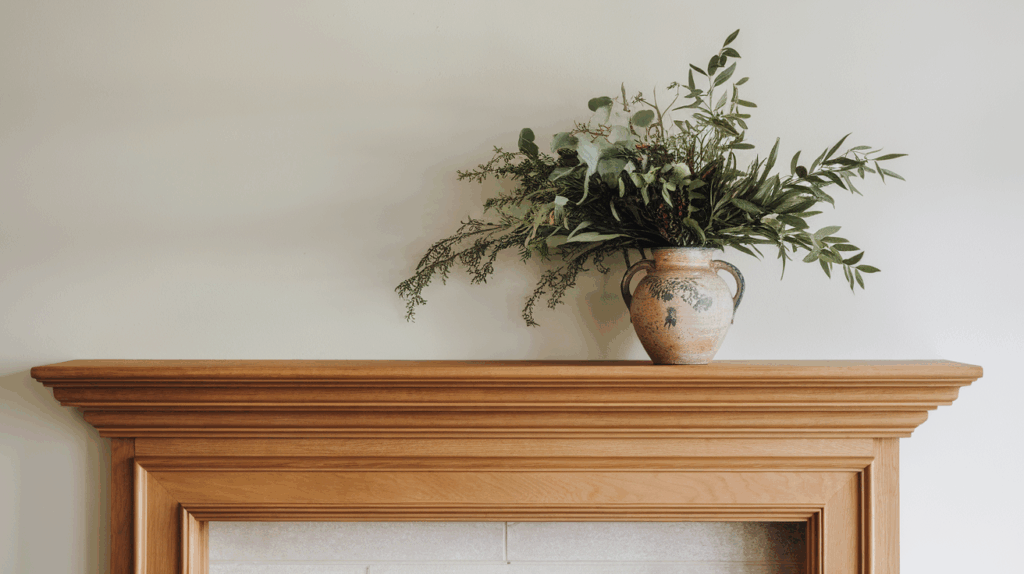 Custom Mantels with Trim Accents