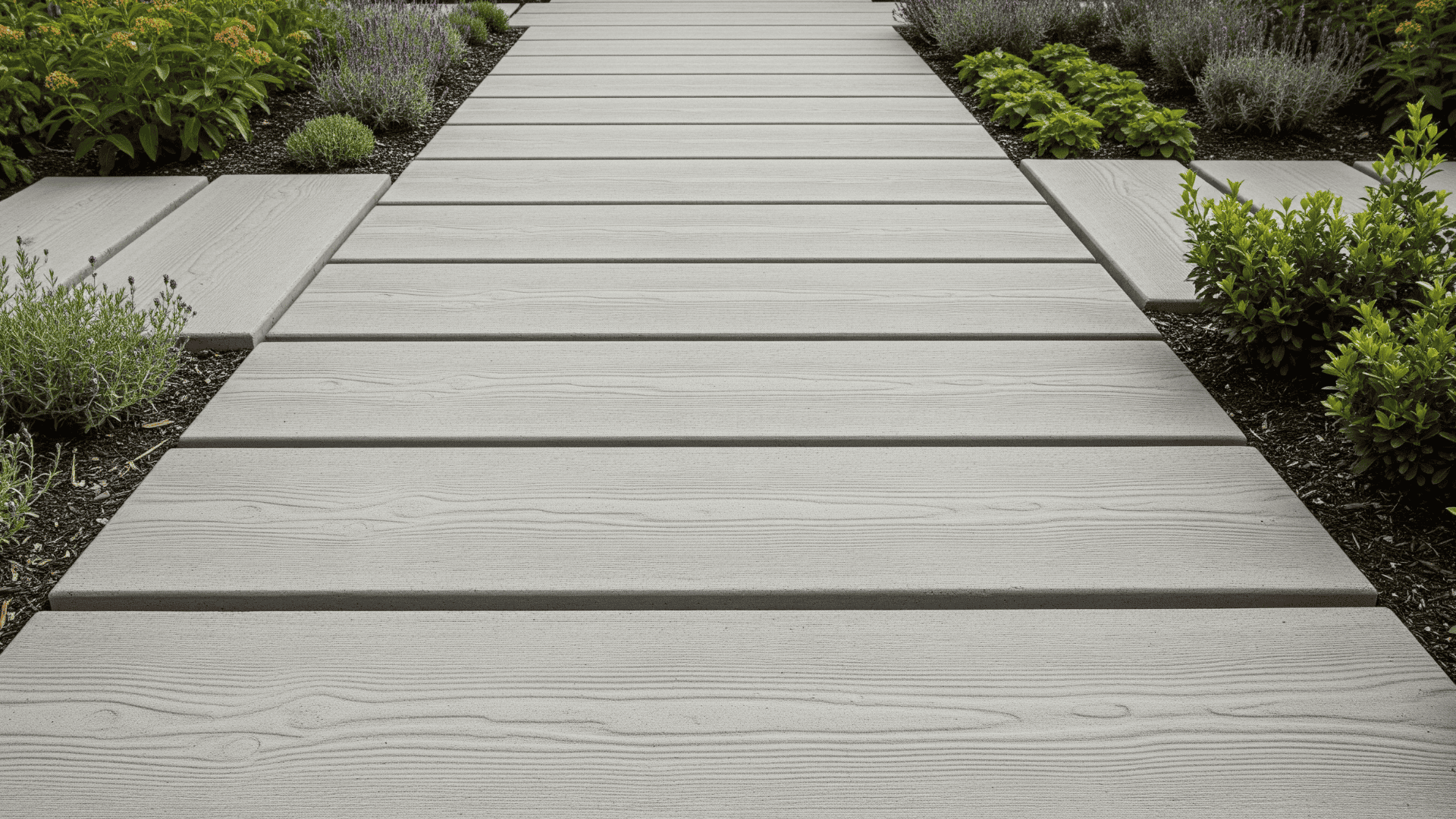 DIY Concrete Boardwalk