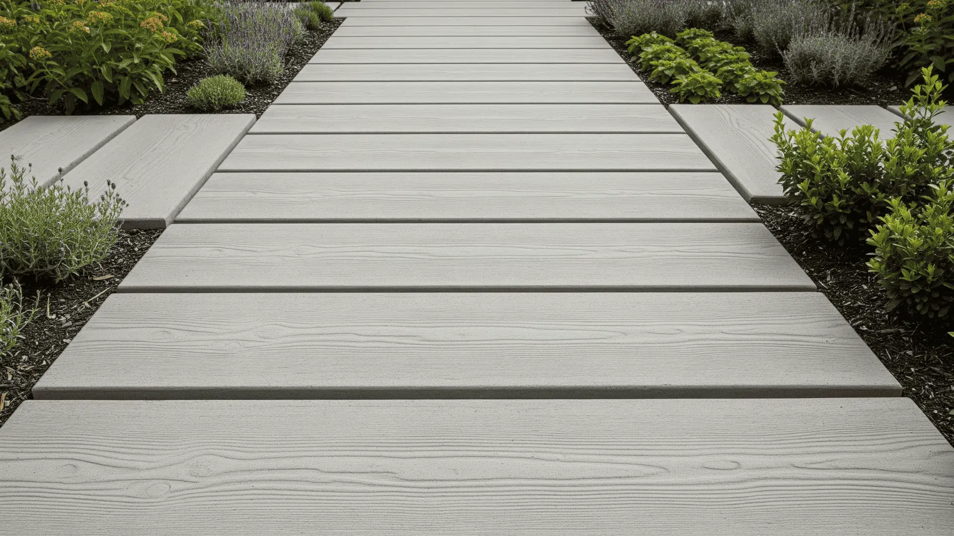 DIY Concrete Boardwalk