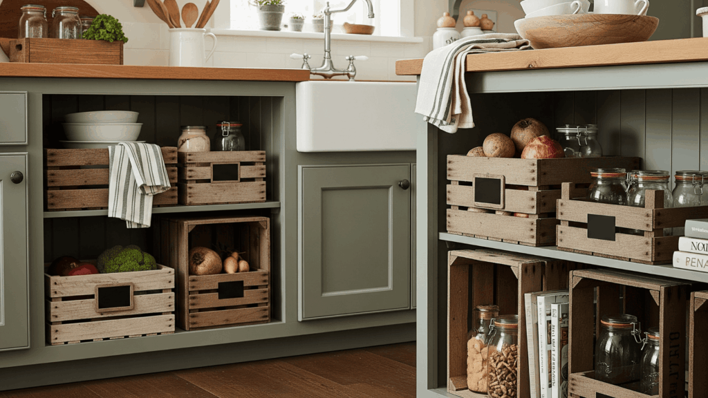 Decorate with Wooden Crates