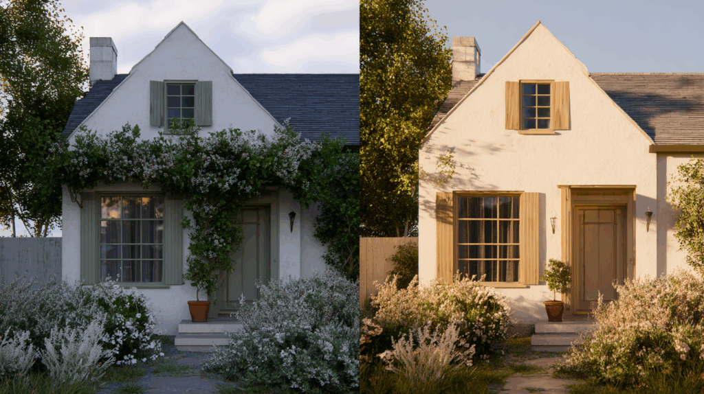 Deep Set Windows: Framed with Shutters