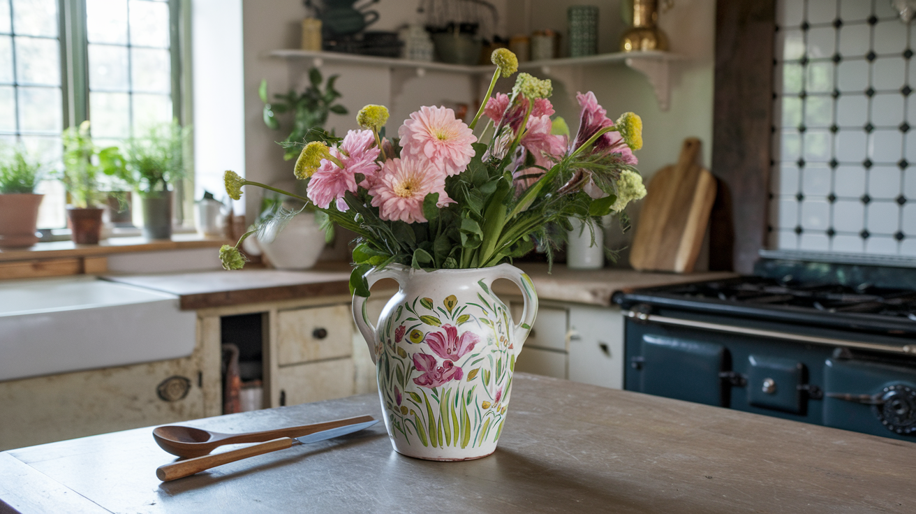 Display a Hand-Painted Vase