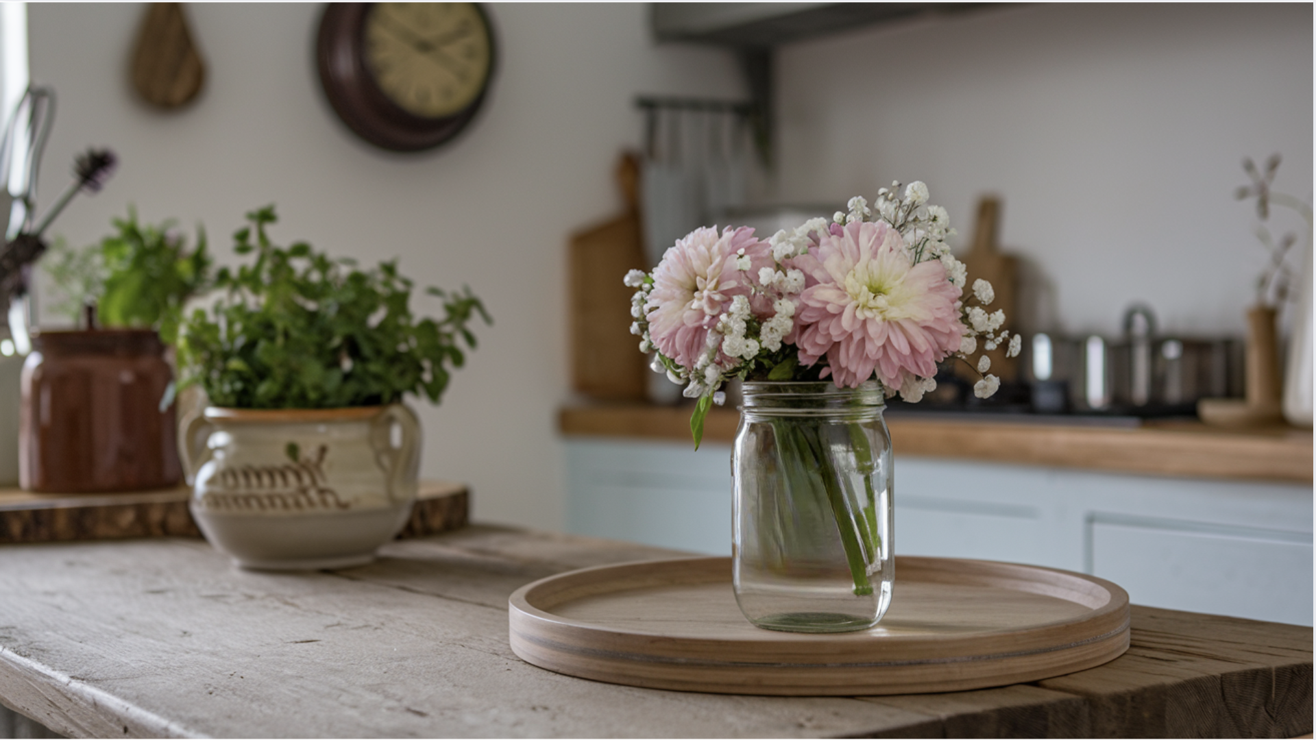 Display a Mason Jar Flower Arrangement