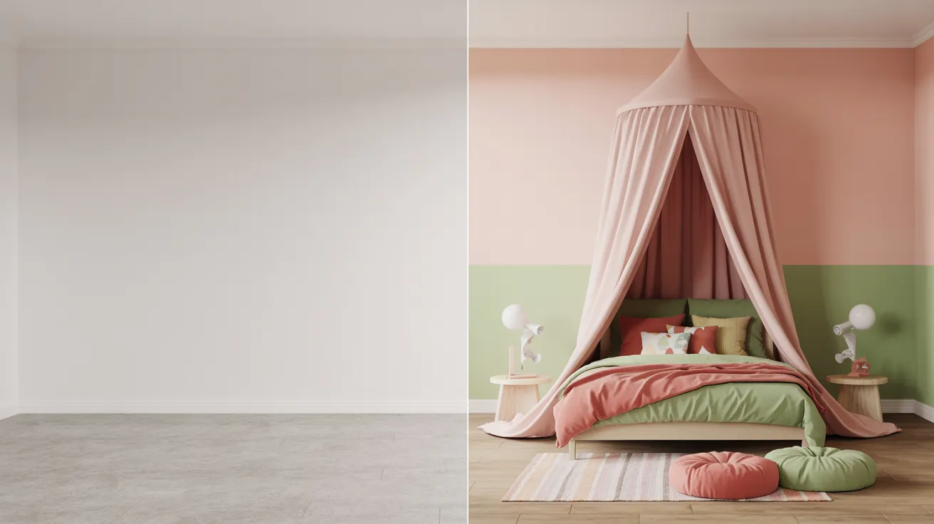Empty Kids’ Room to a Colorful and Playful Hideout
