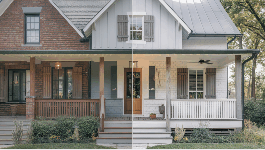 Farmhouse Gray with Wood Elements