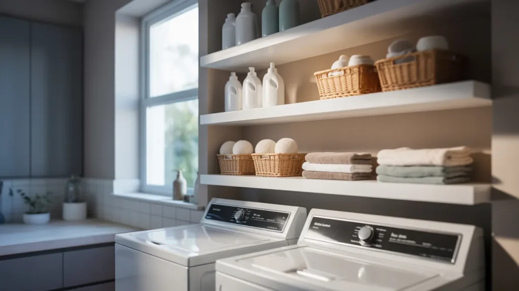 Floating Shelves for Storage