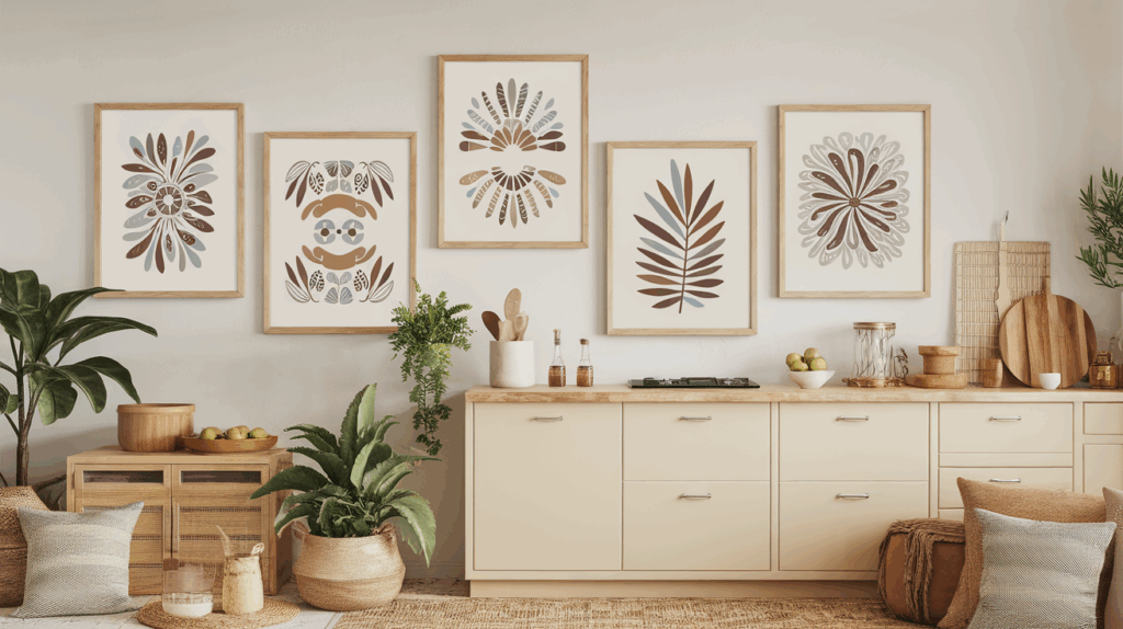 Framed Boho Artwork