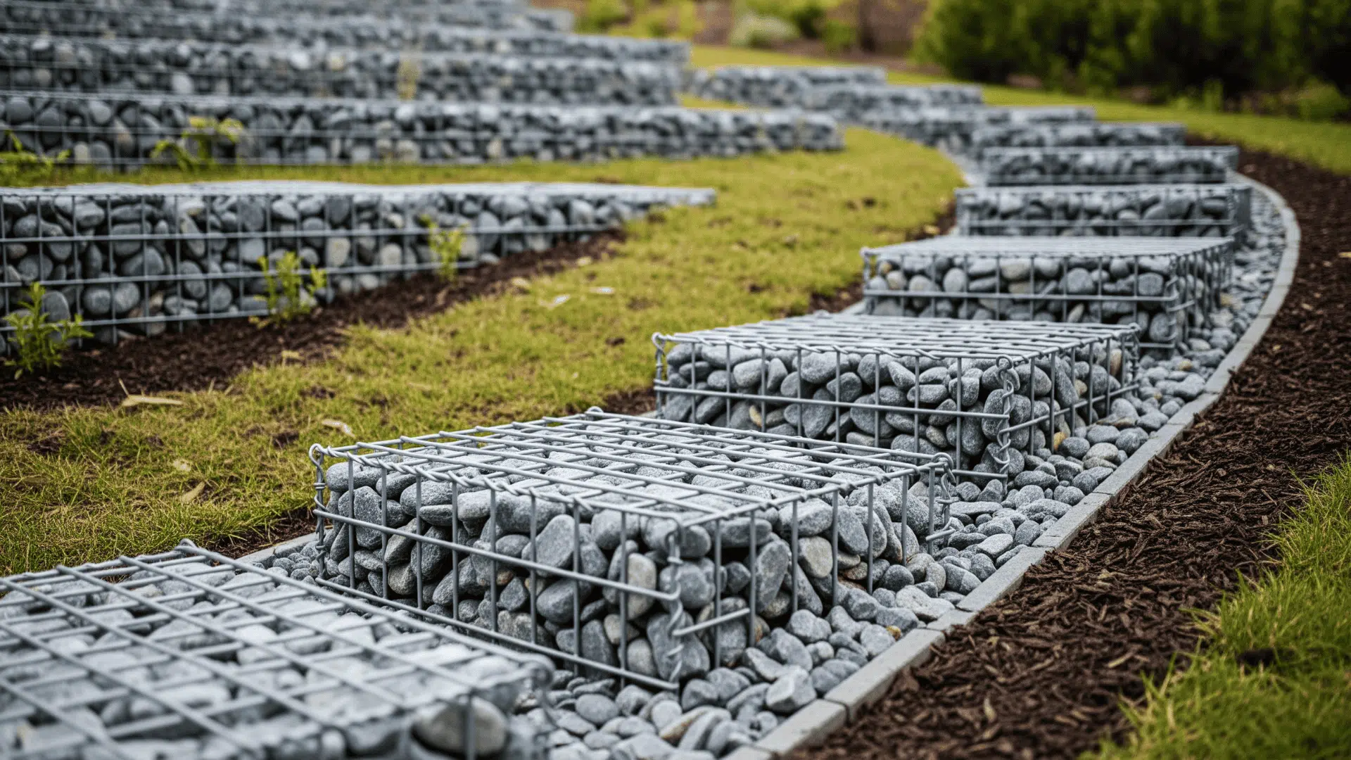 Gabion Stone Steps
